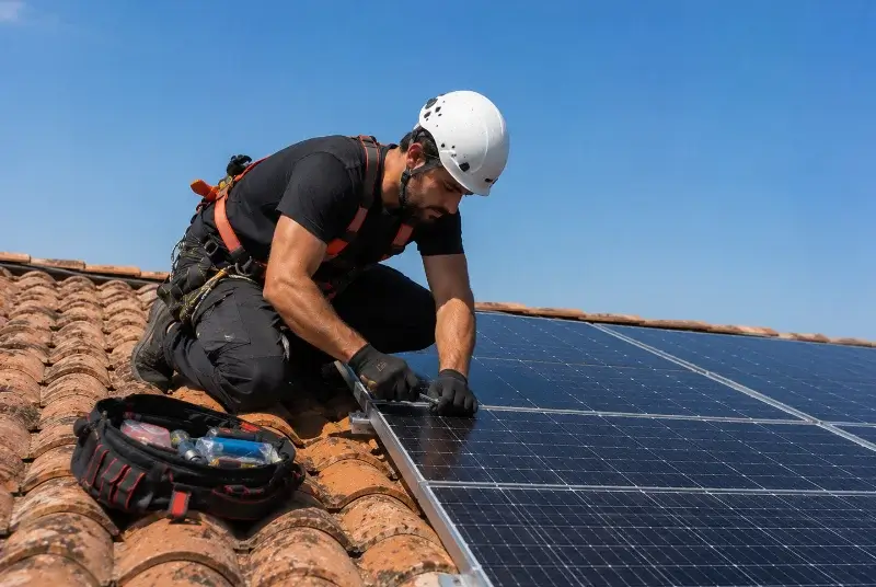 Maintenance et monitoring de panneaux solaires à Boeil-Bezing
